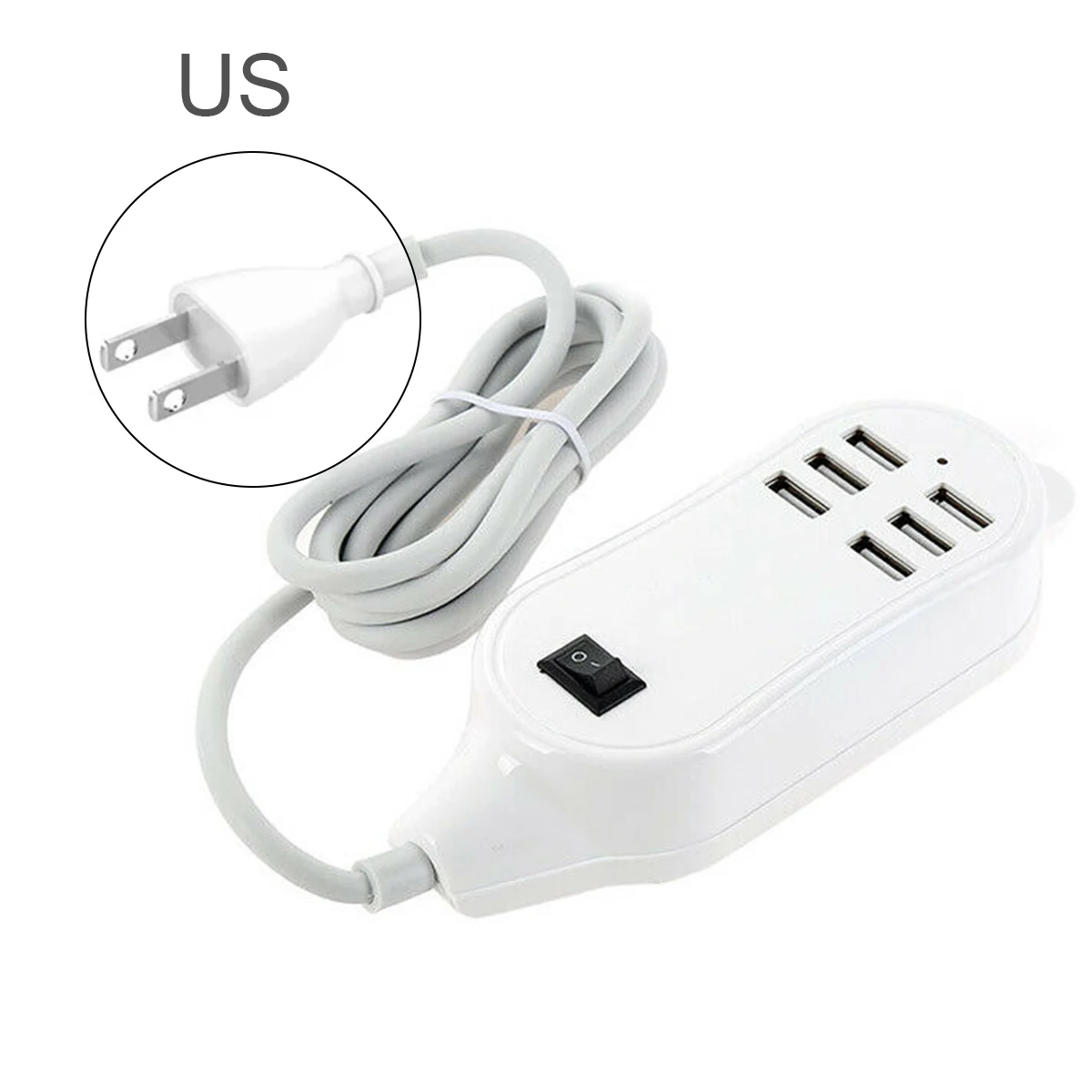 6 usb портов зарядное устройство Рабочий стол концентратора 30 Вт AC электроадаптер для зарядки ЕС/США/Великобритания настенная розетка зарядка удлинитель адаптер питания от сети