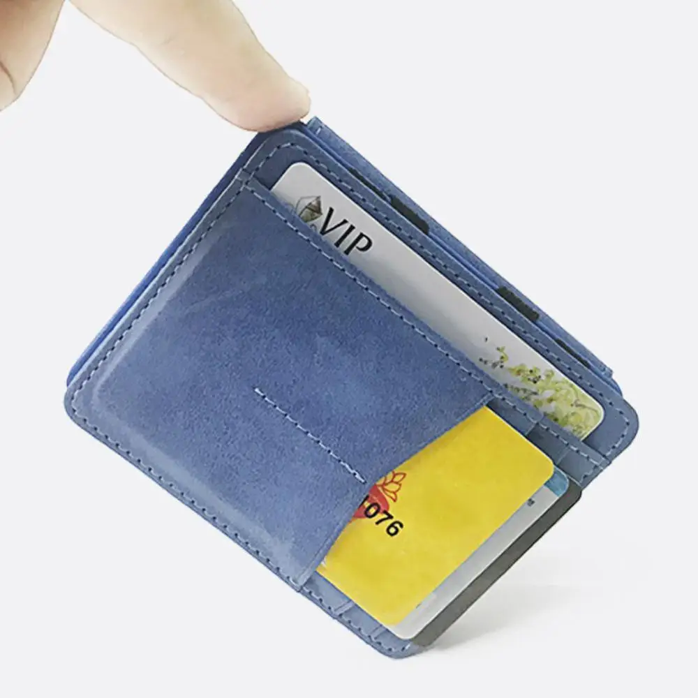 Мужской кожаный волшебный кошелек с зажимами для денег Para Carteras Hombre держатель