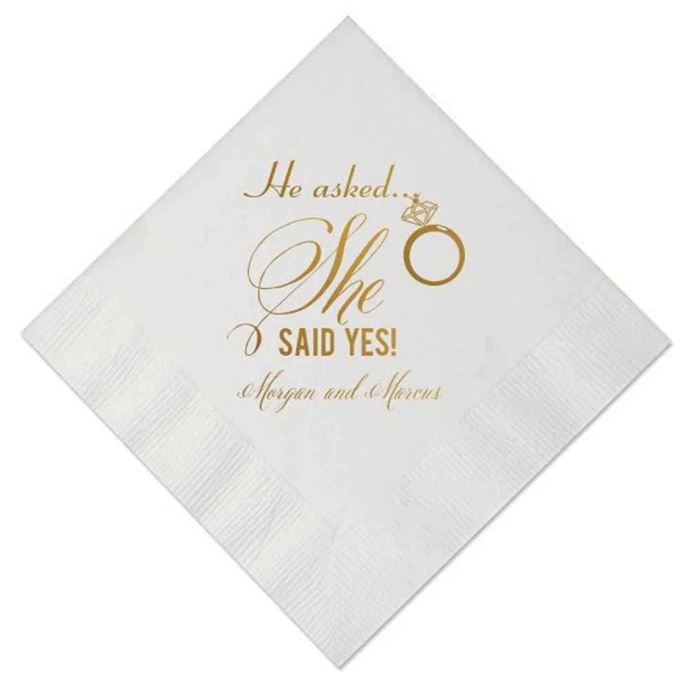 Персонализированные свадебные бумажные салфетки на заказ Mr& Mrs Коктейльные бумажные салфетки для свадебного душа красочные салфетки-48 шт