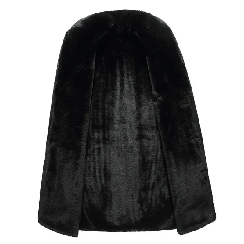 Blog Leather Jacket 2019 Winter Fur Coat Men Detachable Fur Collar Steam Punk Warm Thick Overcoat Plus Size Clothes Veste Cuir Homme