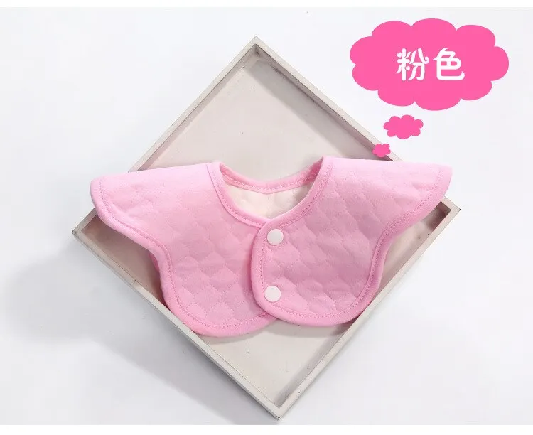Oeak Waterproof Baby Can Rotate Bib Petal Flower Type Saliva Towel Cotton Soft Breathable Baby Bib