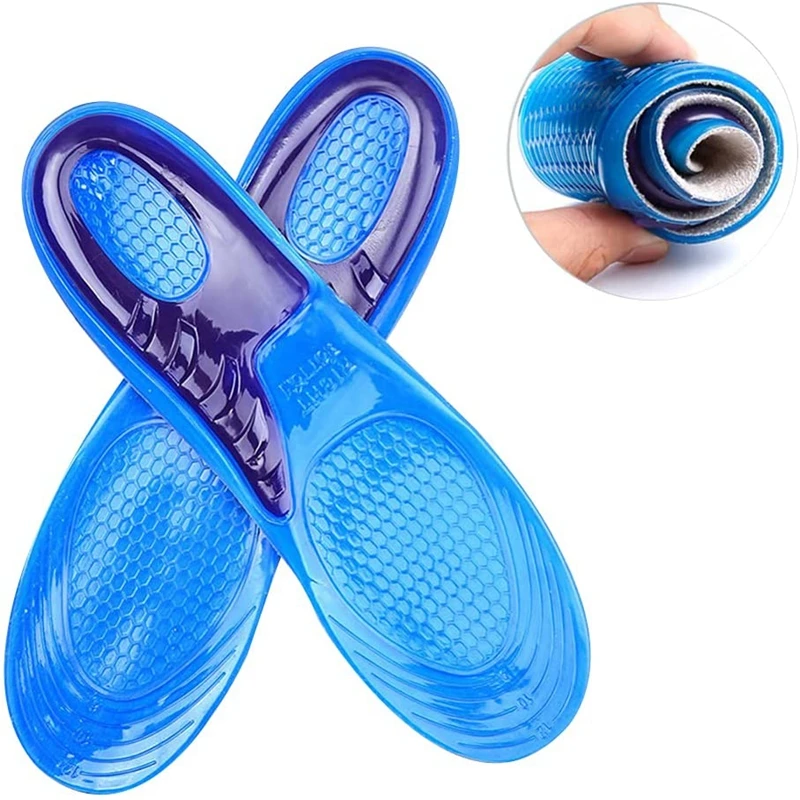 1 pair Orthotic Arch Support and Foot Pain Massaging Silicone Gel Soft Sport Shoe Insole Pad For Man Women insoles Anti-Shock | Обувь