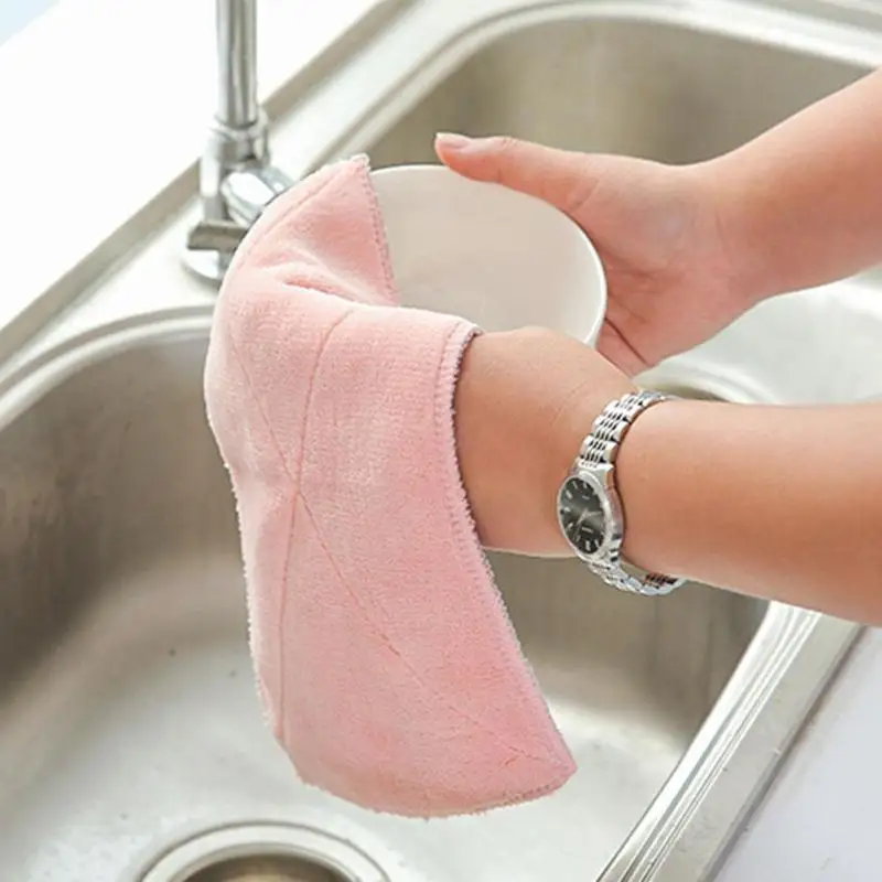Household Super Absorbent Cleaning Rag Microfiber tableware Household Kitchen Cleaning Towel Dishcloth