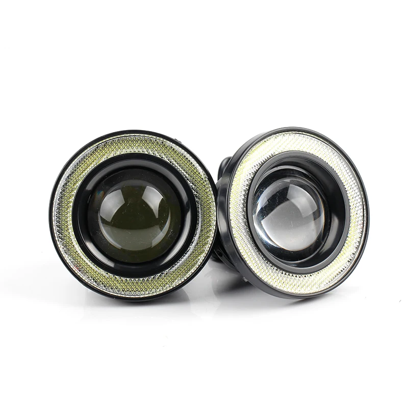 2pcs Car COB 1200LM 30W Light LED Fog Light White Angel Eye DRL Driving Projector Signal Bulbs Fog Lamps Auto Tuning Car Lamp 2pcs Car COB 1200LM 30W Light LED Fog Light White Angel Eye DRL Driving Projector Signal Bulbs Fog Lamps Auto Tuning Car Lamp