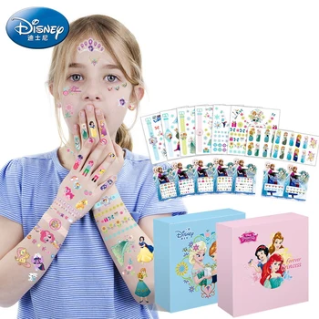 

Disney Girl Frozen 2 Princess Tattoo Sticker Nail Sticker Set Nail Sticker Finger Sticker Earring Rhinestone Sticker Gift Set