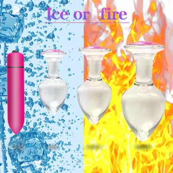 Crystal/Pink/Glass Anal Plug Diamond/Insert/Jewelry/Transparent Anal Butt Plug Vibrator Buttplug Dildo Sex Anal Toys 2