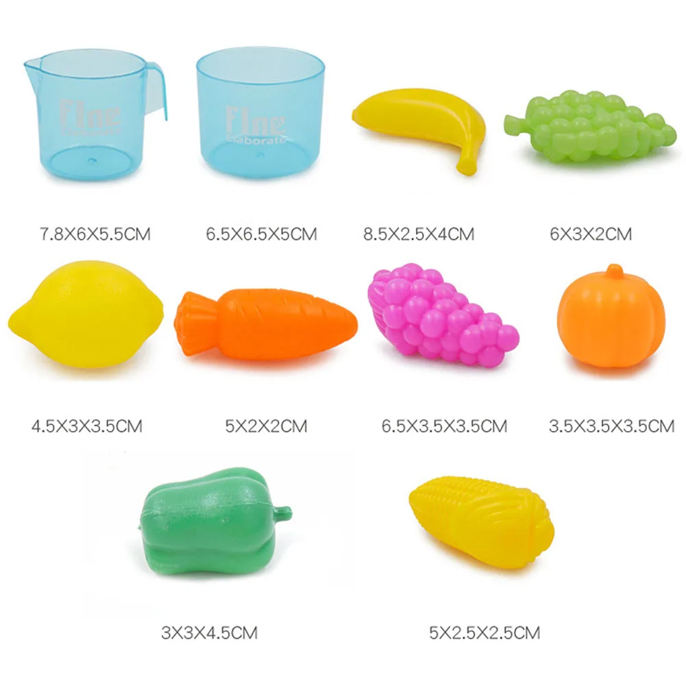 Small Simulation Fruit Juicer Mixer LED Music Kids Girls Pretend Play Kitchen Appliance Toy Gift Set