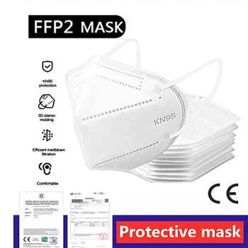 

FFP2 FFP3 Masks KN95 Adaptable Against Pollution Breathable Mask Safety Nonwoven Earloop KN95 Protection level Protective