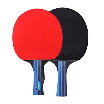 

Powerful Paddle With 3 Balls Sport Training Table Tennis Racket Set Bat Long Short Handle Professional Teenagers Students Rubber