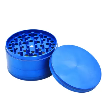 

Metal Large Herb Grinder 100mm 4-layer Aluminum Herb Grinder with Sharp Diamond Teeth Patented Spice Crusher Pipe Accessories