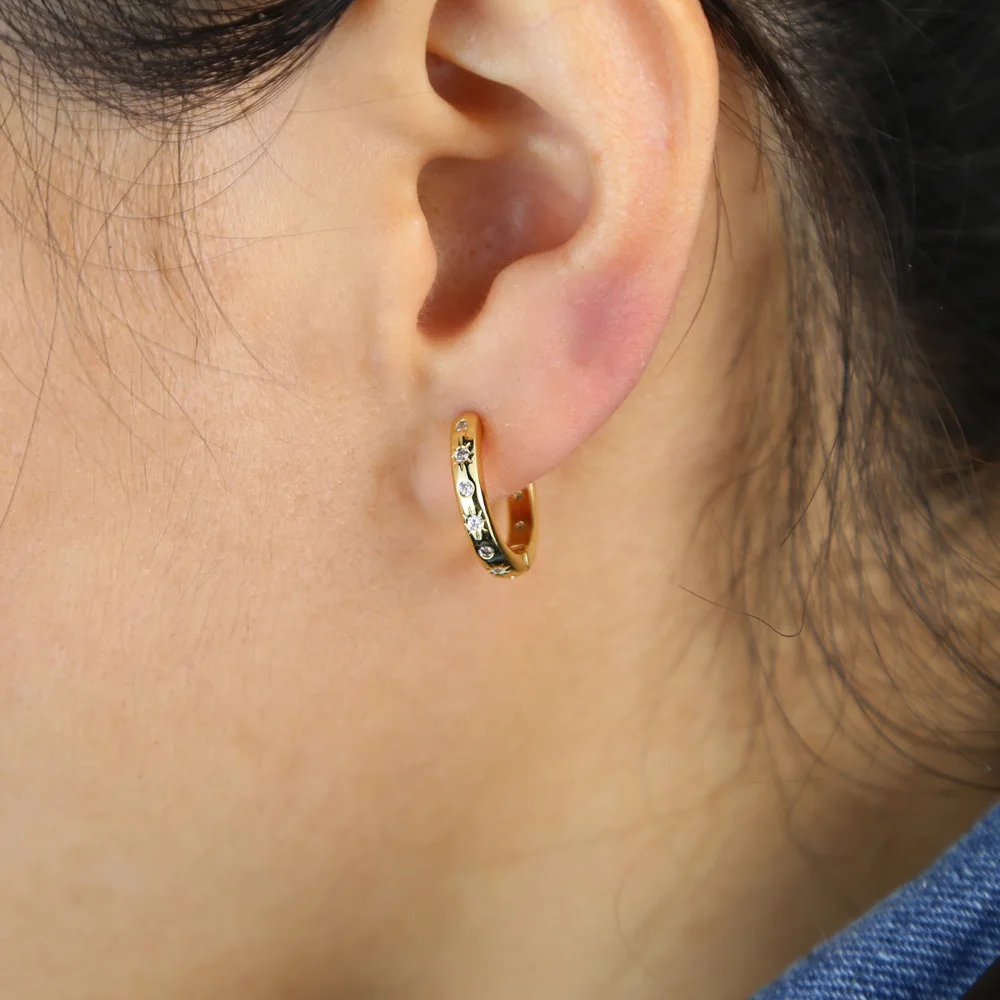 BRASS EARRING h  (4)