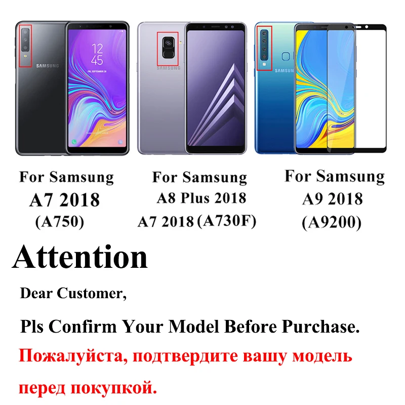 Защитное стекло для Samsung Galaxy A6 2018 A9 A8 A7 A5 закаленное защиты 8 9 7 6 5 листов защитная