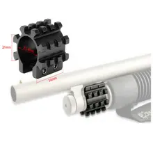 Тактический ствол винтовки крепление 1 дюймов журнал крепление для труб база Tri рельсовый прицел крепления для 12 Ga Moss berg 500 590 835for 12 Ga Moss berg 500 590 835