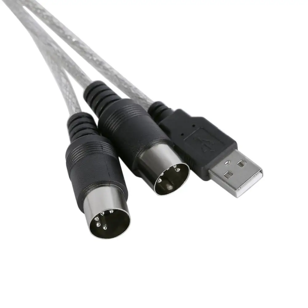 Высокая точность передачи USB IN OUT конвертер интерфейсного кабеля MIDI адаптер
