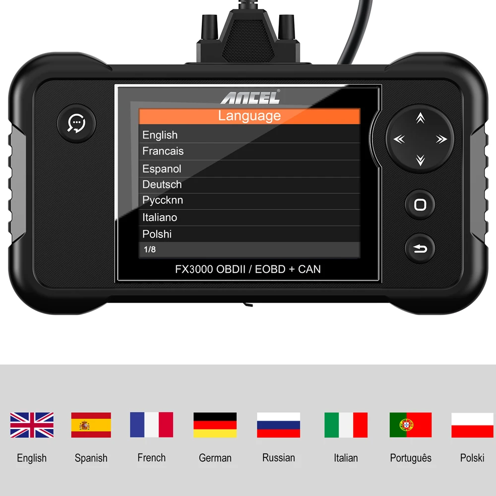 Автомобильный диагностический инструмент Ancel FX3000 OBD2 АБС пластик обслуживание