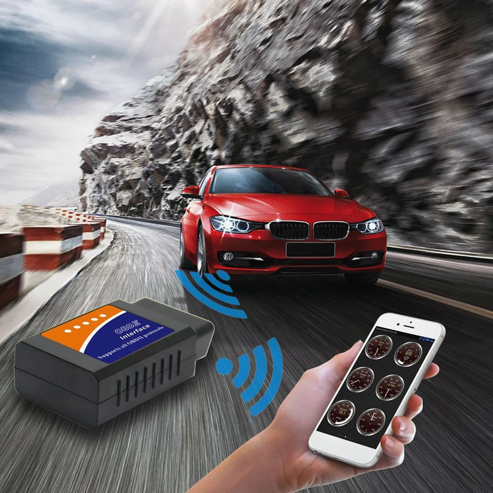Автомобиль Авто диагностический сканер неисправностей OBD 2 Bluetooth код читателей поддерживает OBD II протоколы, совместимые с DOS/Windows