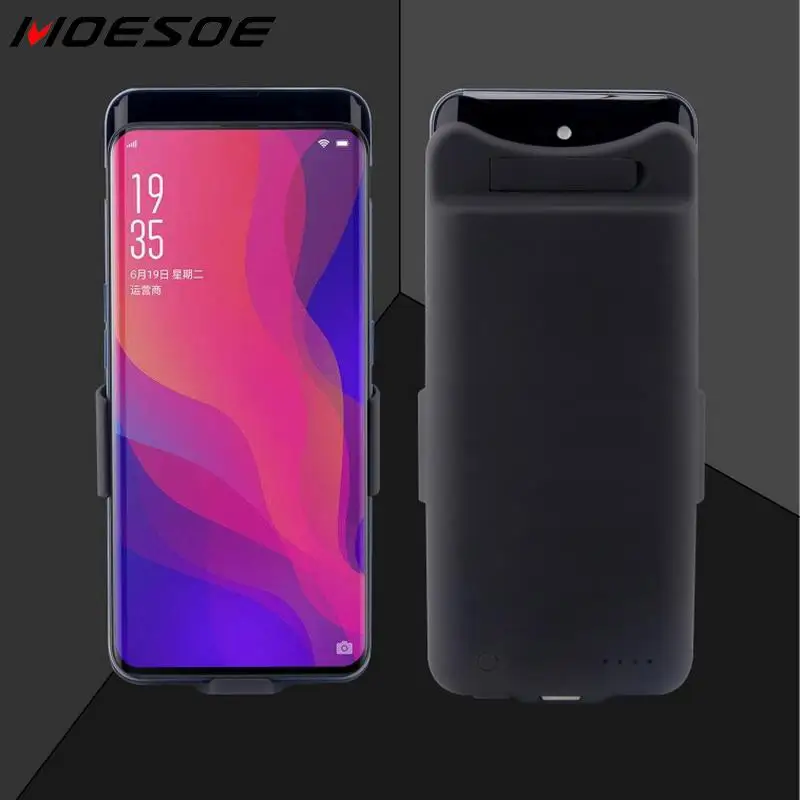 

MOESOE Battery Charger Case For OPPO Find X Cover 6500mAh Charging Powerbank Case For OPPO Find X Battery Case