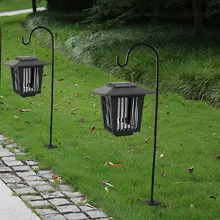 Перекрестная граница для солнечной москитной лампы Наружная инсектицидная лампа от комаров убийца батареи ракетка отпугивающая лампа от насекомых Солнечная Лужайка L