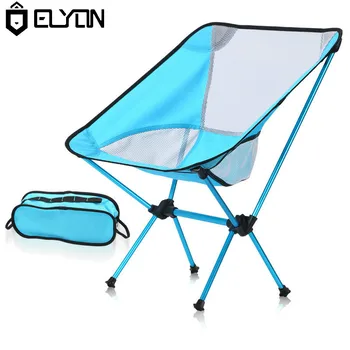 

ELYON Outdoor Camping Folding Chair Ultra Light Portable Aviation 600D Cation Aluminum Alloy Fishing Chair Leisure Beach Chair