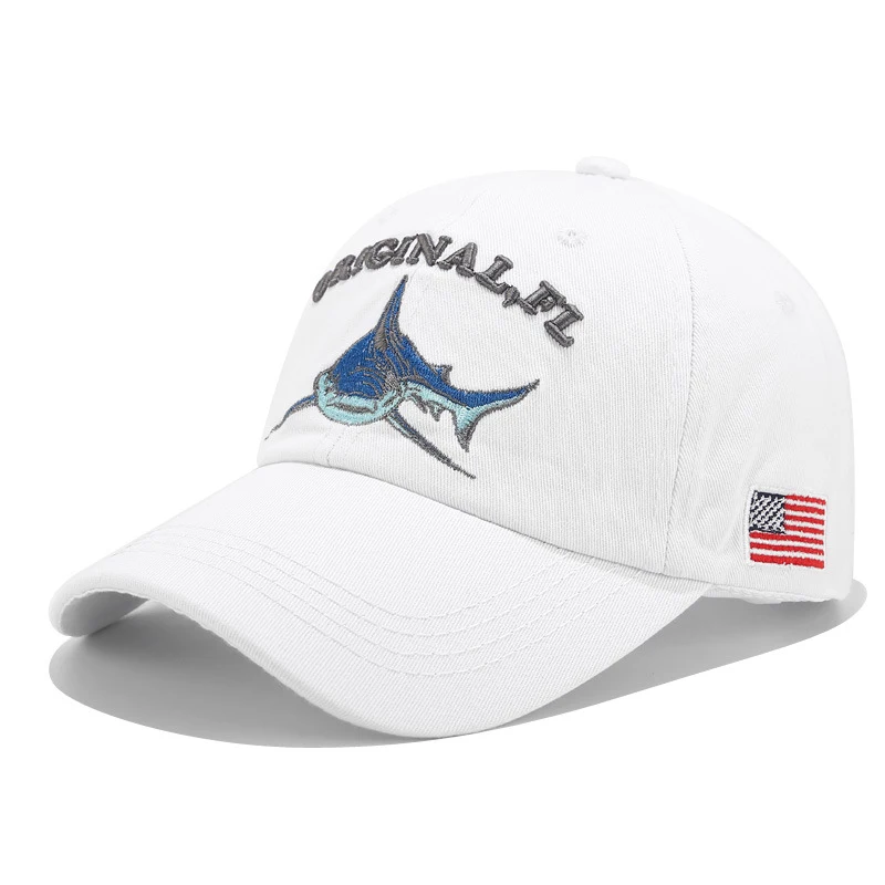 White RoxCober Wholesale Washed Cotton Baseball Caps Men Retro Cap Embroidery Casquette Dad Hat For Women Gorras Planas Snapback Hats - Цвет: White