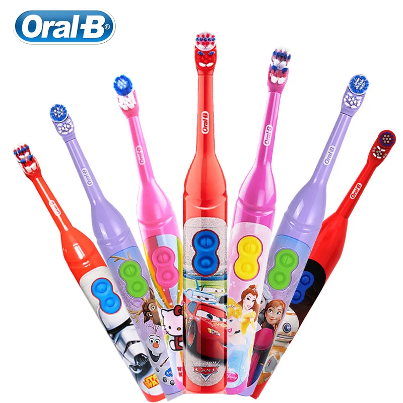 Зубная щетка Oral B Детская электрическая с питанием от батарейки AA Вращающейся на