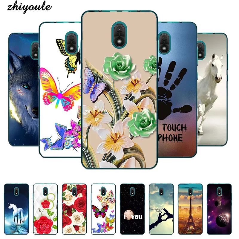 Мягкий чехол из ТПУ для Wiko Jerry 3 мягкий силиконовый телефона с красочным принтом