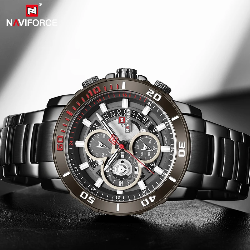 Элитный бренд NAVIFORCE спортивные часы мужские модные водонепроницаемые армейские военные кварцевые наручные часы бизнес часы Relogio Masculino