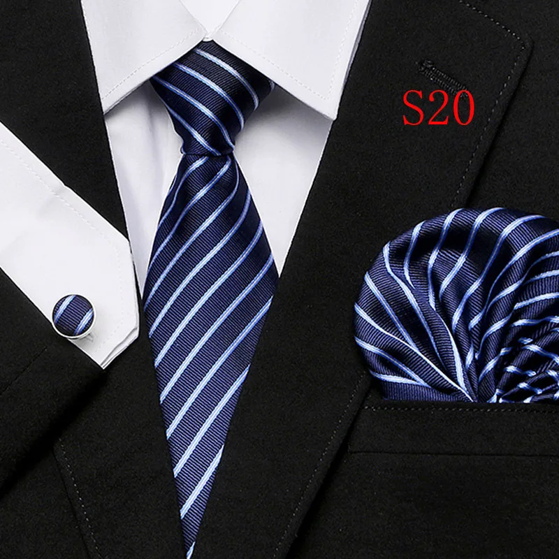 Красный галстук черный мужской Набор однотонных мужских галстуков, шелковые галстуки, брендовые ЖАККАРДОВЫЕ мужские галстуки из 3 предметов