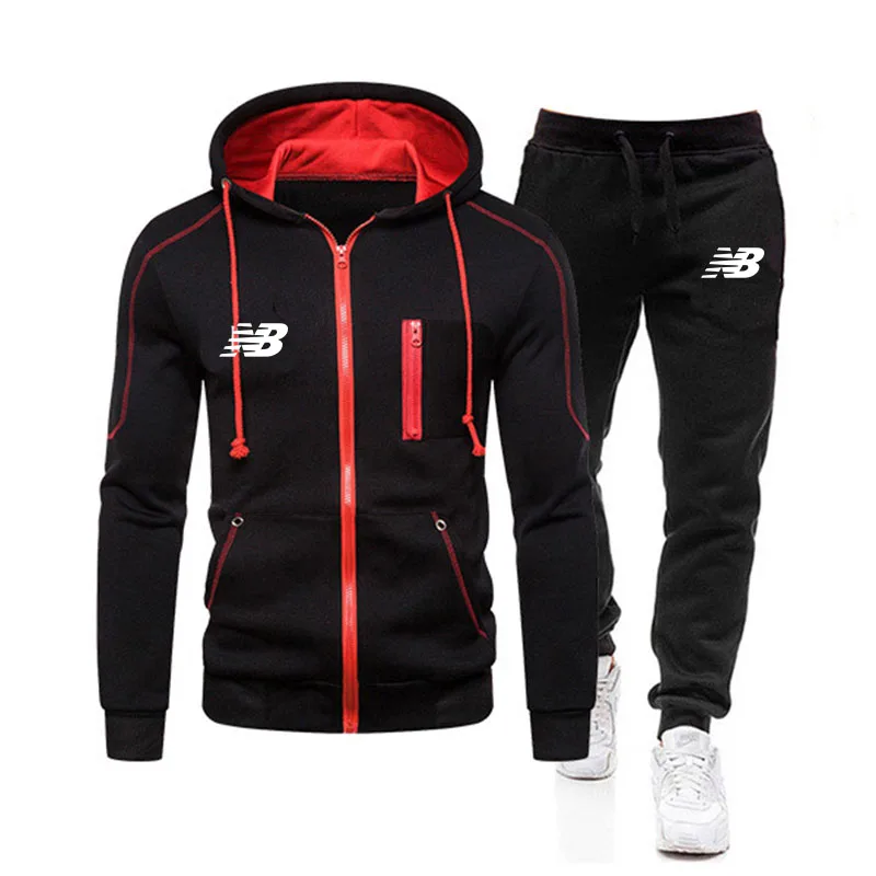 

2020 Fashion Men's Sets Brand Sportswear Tracksuits 2 Piece Sets Men's Clothes Hoodies+Pants Sets Male Streetswear Coat Jackets