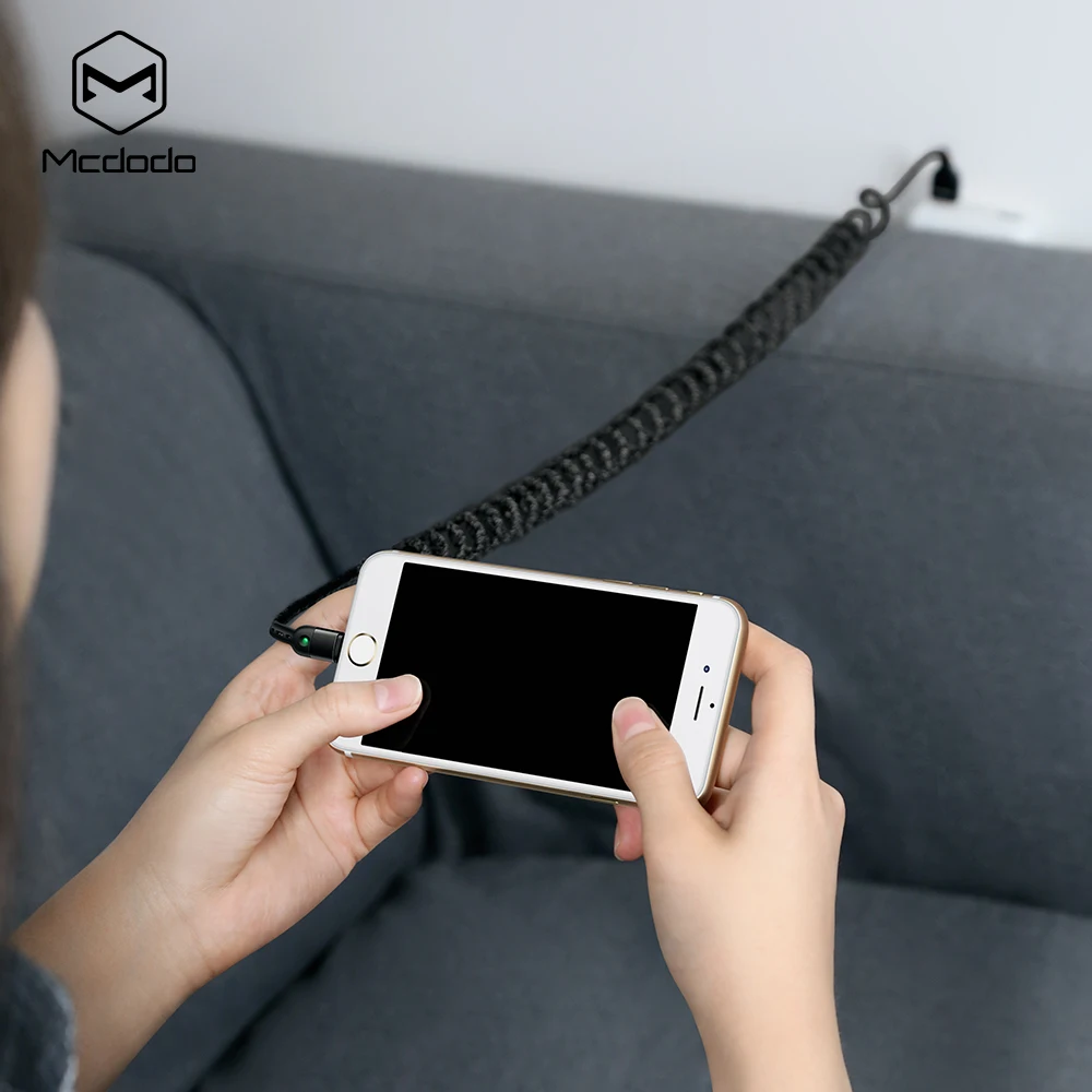 Mcdodo светодиодный светильник для usb lightning весенний кабель 2 м для iPhone xs xr 8 7 6s plus 5s ipad pro зарядное устройство кабель для быстрой зарядки данных 2A