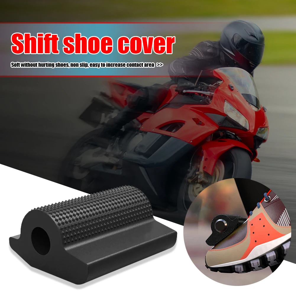 Motorcycle Shift Pedal Cover Universal Rubber Non-Slip Gear Lever Pad Shoe Protector Sleeve