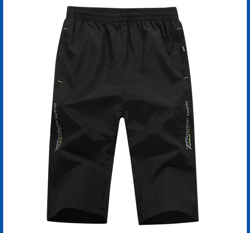 Bermuda Stretchy Secagem Rápida Masculina, Shorts Carga,