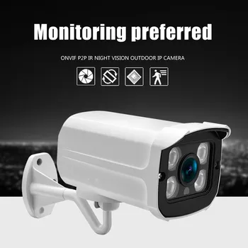 

4PCS ARRAY LEDWide Angle 3.6mm Outdoor IP Camera PoE 1080P 720P Metal Case ONVIF Security Waterproof IP Camera CCTV