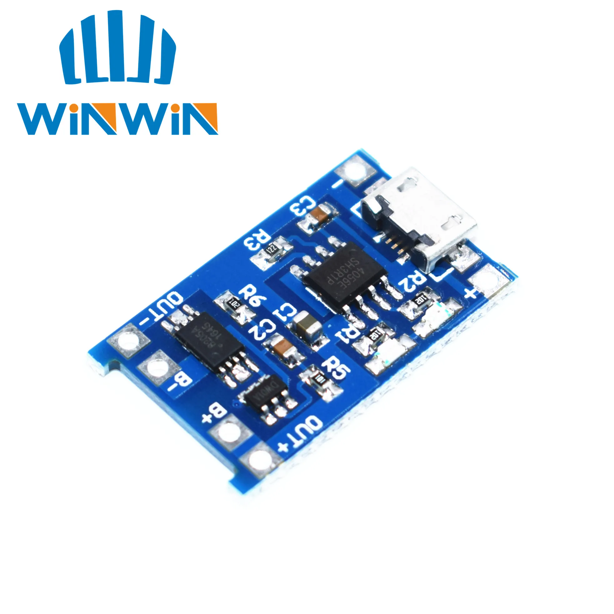 

I65 5pcs 5V 1A Micro USB 18650 Lithium Battery Charging Board Charger Module+Protection Dual Functions