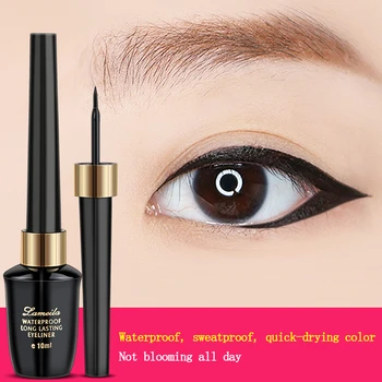 

1PC 10ml Waterproof Eyeliner Hard Head Quick Dry Sweatproof Not Blooming Long Lasting Eye Cosmetics