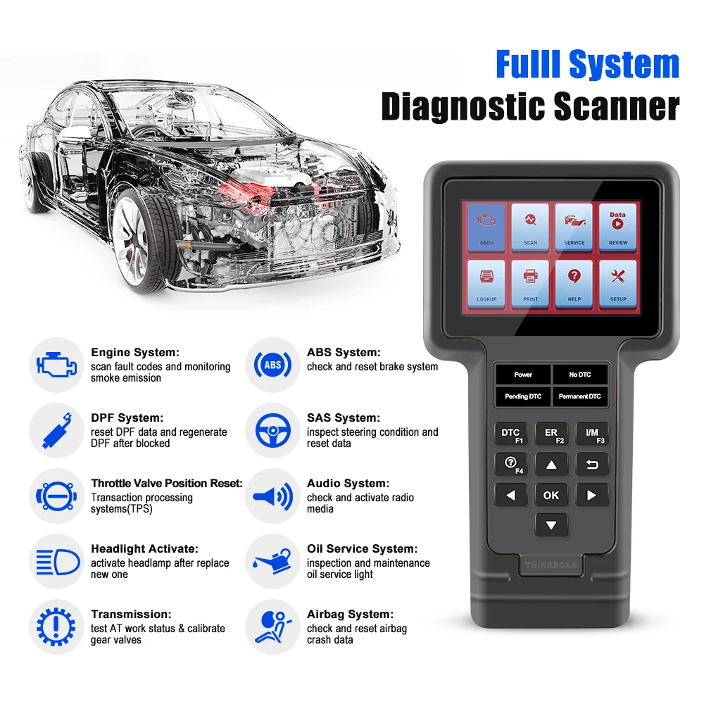 LAUNCH ThinkScan Thinkdiag automotriz сканер OBD2 для диагностики автомобилей полная система