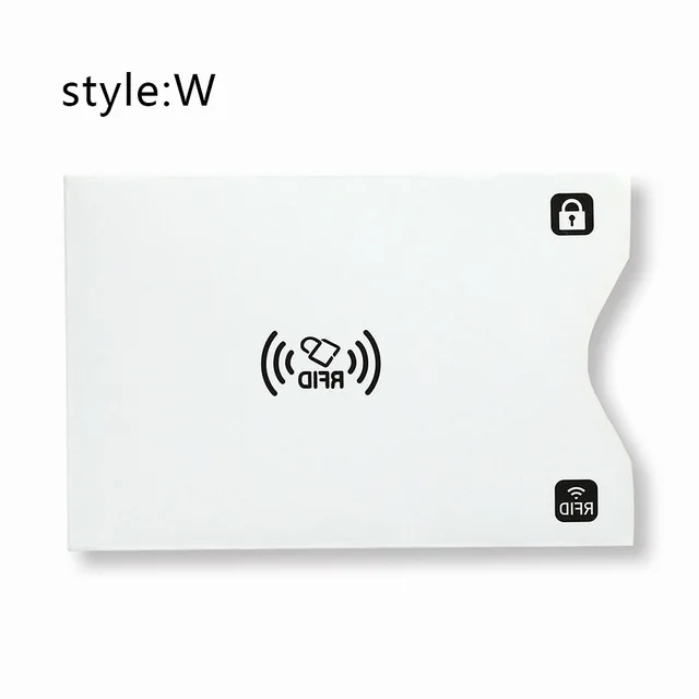 Новинка, 2 шт., Алюминиевый RFID держатель для карт, блокирующий банк, анти вор, кошелек, защитный чехол, чехол для кредитных карт, безопасный считыватель, Интеллектуальный щит - Цвет: 2PCS WHITE BAG