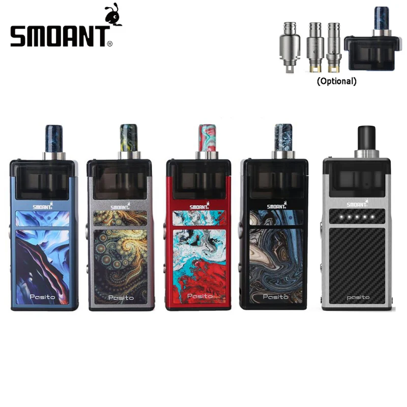 Электронная сигарета Smoant Pasito атомайзер 3 мл с аккумулятором 1100 мАч для вейпа MTL