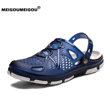 Г., новые мужские сандалии летние Вьетнамки, тапочки Мужская Уличная пляжная повседневная обувь дешевые мужские сандалии водонепроницаемая обувь Sandalia Masculina