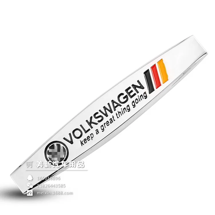 

For VW GOLF7 Magotan CC Ling Du Passat Fender Side Seam Label Metal Car Stickers Modified Decorative Sticker