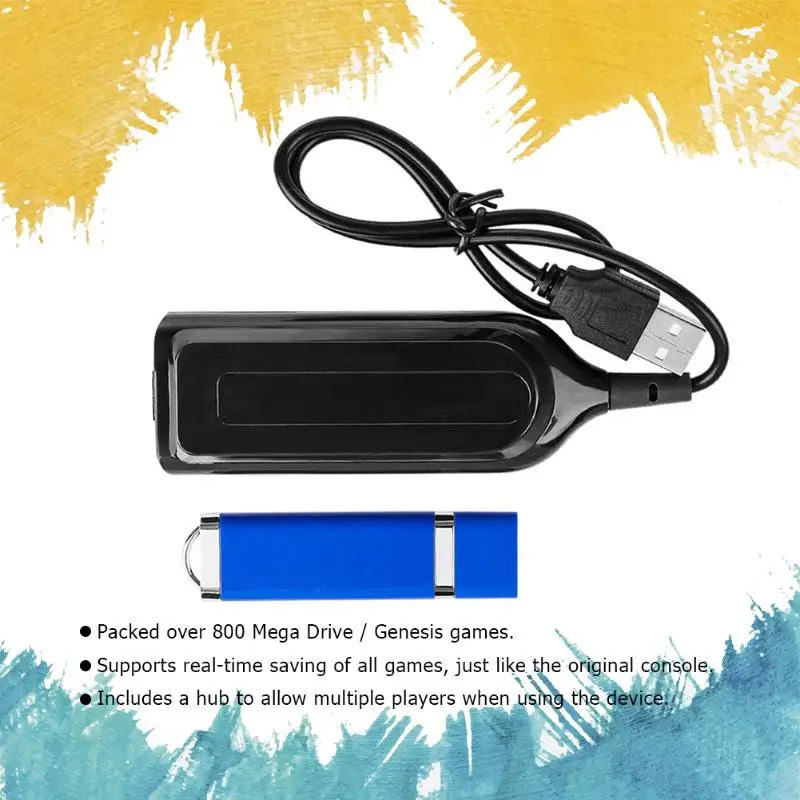 Настоящий синий мини-набор Ultradrive для Ретро игровой консоли Megadrive Genesis MD