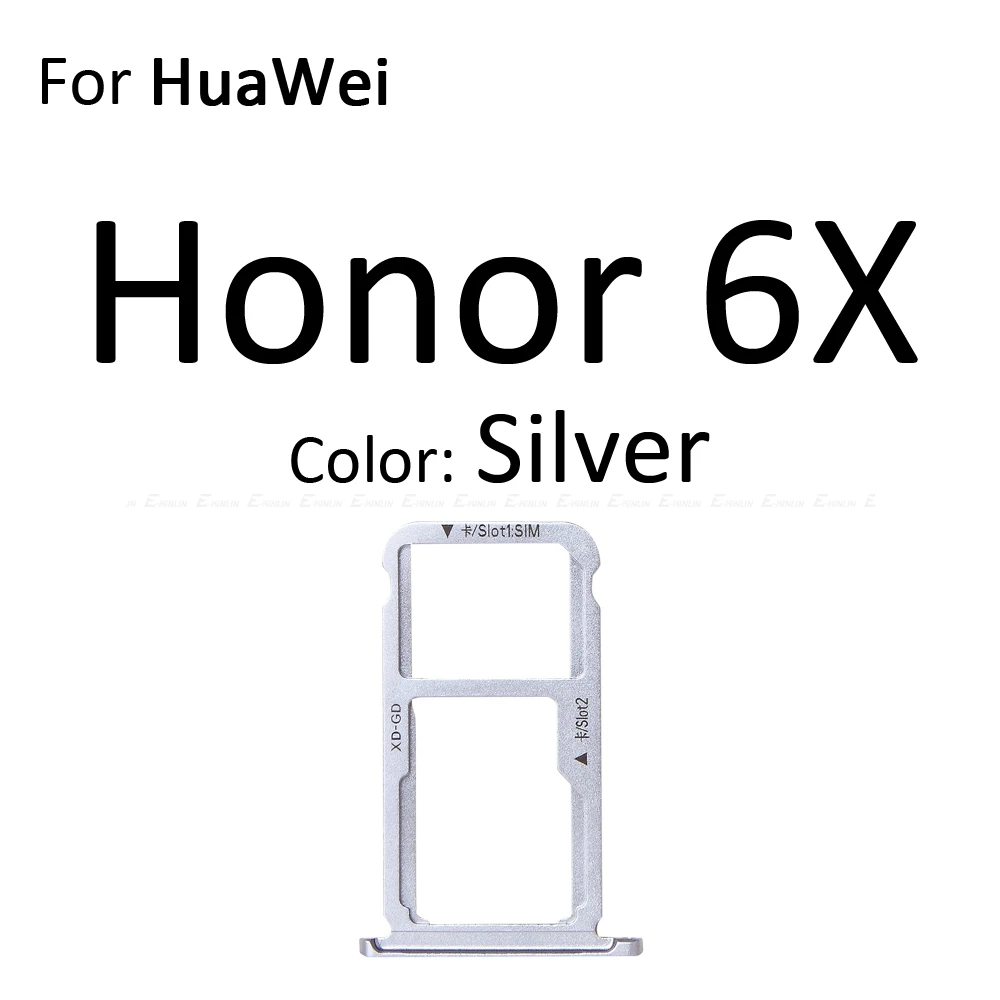 Слот для гнезда sim-карты, держатель для считывания лотков, адаптер для MicroSD, контейнер для Huawei Honor 6a 6X, запасные части