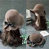 Vintage Wool Bucket Hats Ladies Bowler Hat Fashion Bows Basin Hat Fisherman Hat Woman Winter Black Coffee Dark Camel Hat ► Photo 1/6