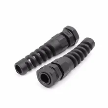 Прямая 10 шт. Длина 65 мм водонепроницаемый M12 PG7 кабельные разъемы спираль натяжения протектор