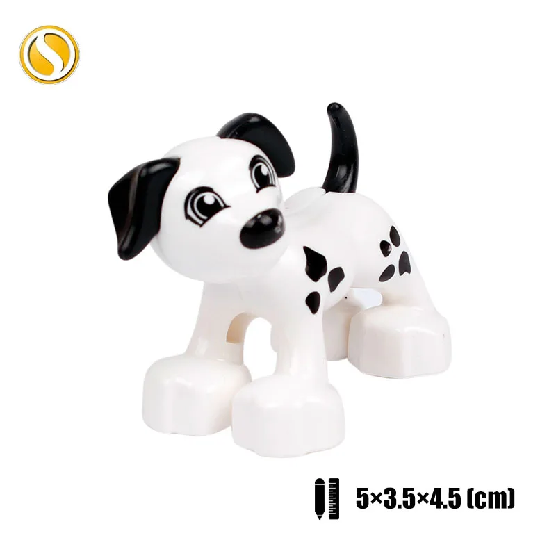 Original Big Size Assemble Building Blocks Accessory Toys For Children Compatible Big Size Animals Sets Zoo Bricks Baby Gifts