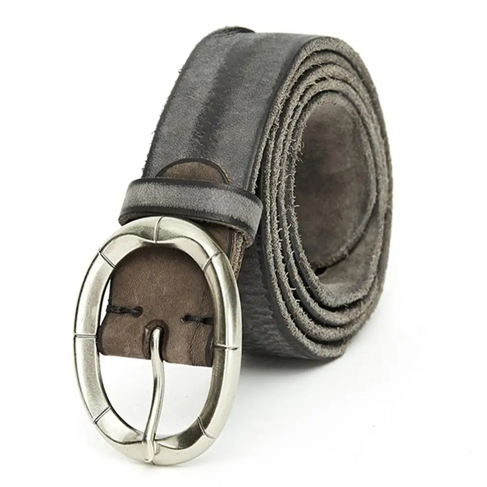 

FAJARINA High-grade Fashion Striped Genuine Belt 100% Cowhide Leather Wrinkle Belts for Men 3.8cm Width Accessories N17FJ762