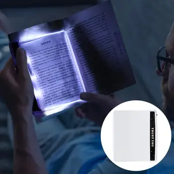 

Creative Flat Plate LED Book Light Reading Night Light Portable Travel dormitory Led Desk Lamp Eye Protect for Home Bedroom