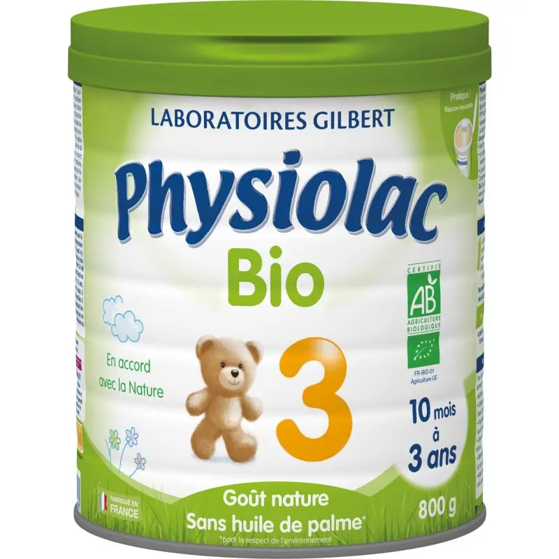 Physiolac Bio 3 - lot de 6 boites de 800g