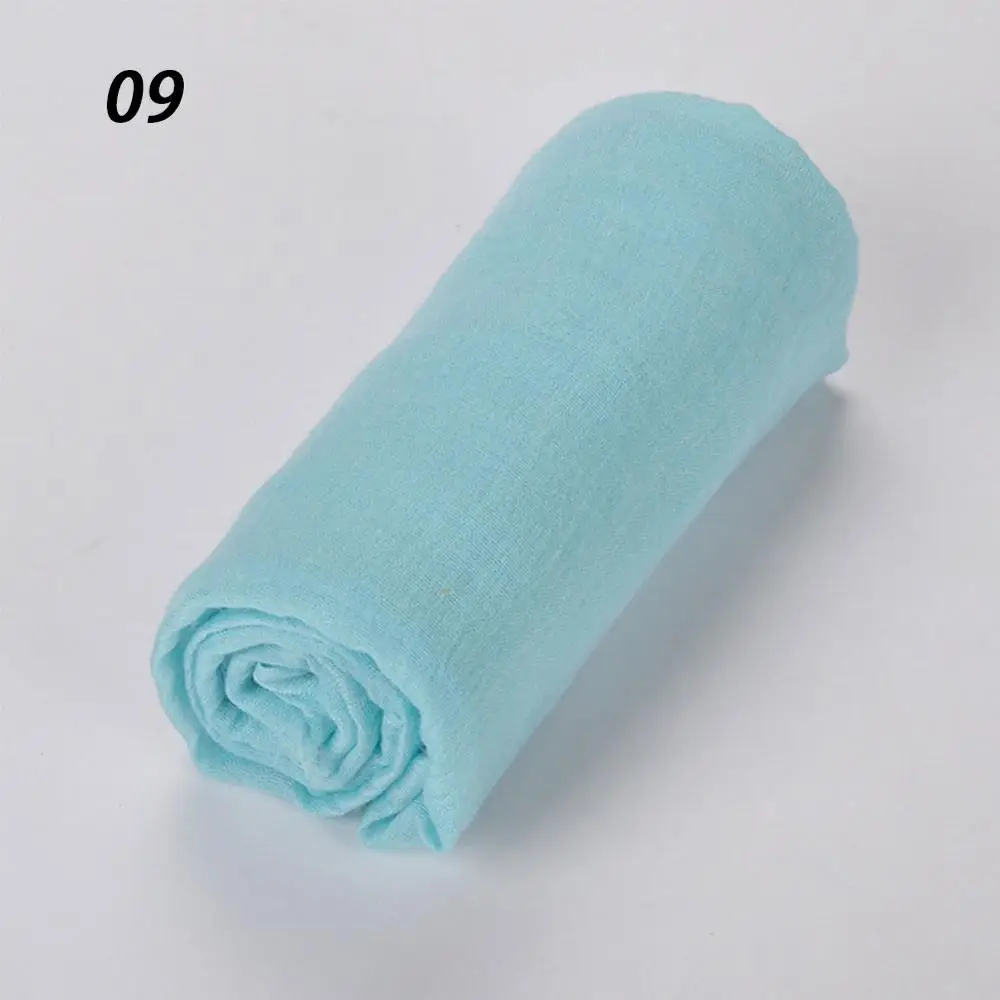 09 Lake Blue Sparsil женские летние мягкие TR хлопковые шарфы Ретро кисточки сплошной цвет 180x90 шали женские тонкие палантины хиджаб пляжный праздничный шарф - Цвет: 09 Lake Blue