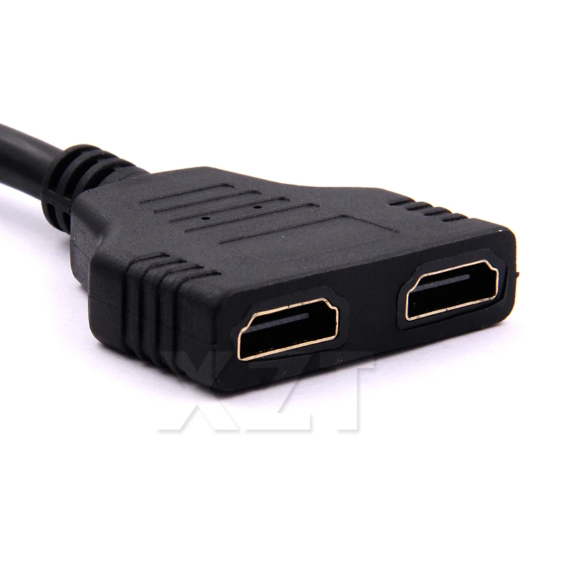 Кабель-разветвитель HDMI 1 штекер на двойной HDMI 2 Женский видео Y сплиттер адаптер в HDMI кабель HD 1080P для DVD Xbox PS3 светодиодный телевизор 30 см